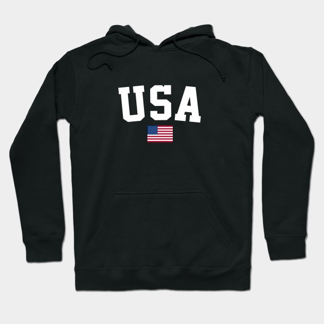 USA Flag American Flag Hoodie by Aspita